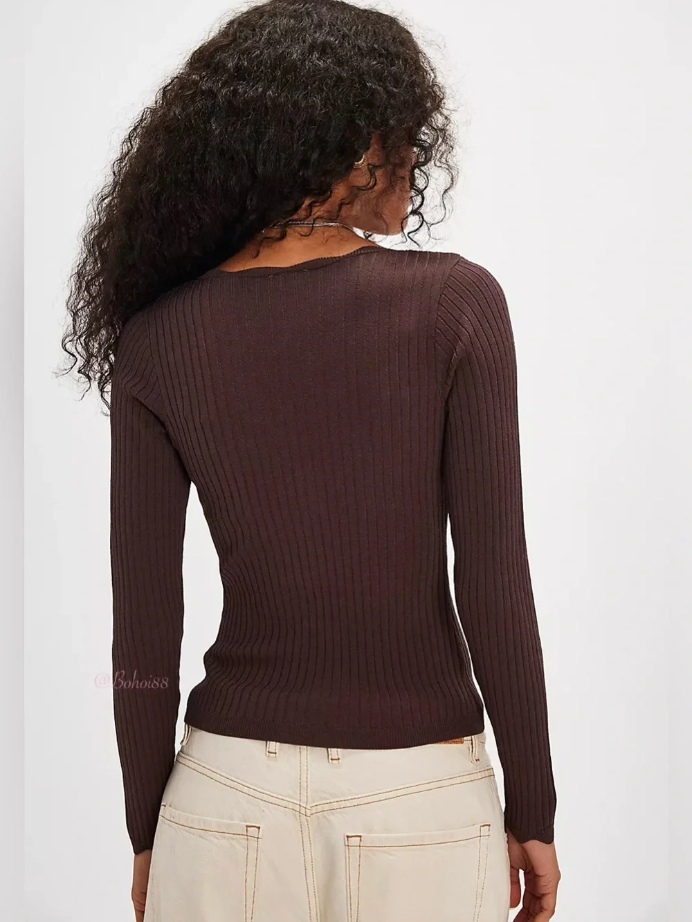 NWT Free People Easy Day Swit Long Sleeve Top